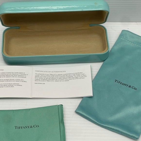 Tiffany & Co. Prescription Glasses With Case, Pouch, Certificate of Authenticity - Picture 8 of 16